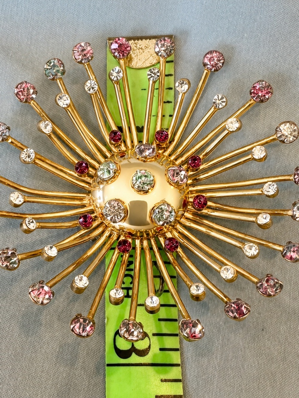 Vintage Multicolor Aurora Starburst Brooch - Picture 3 of 4